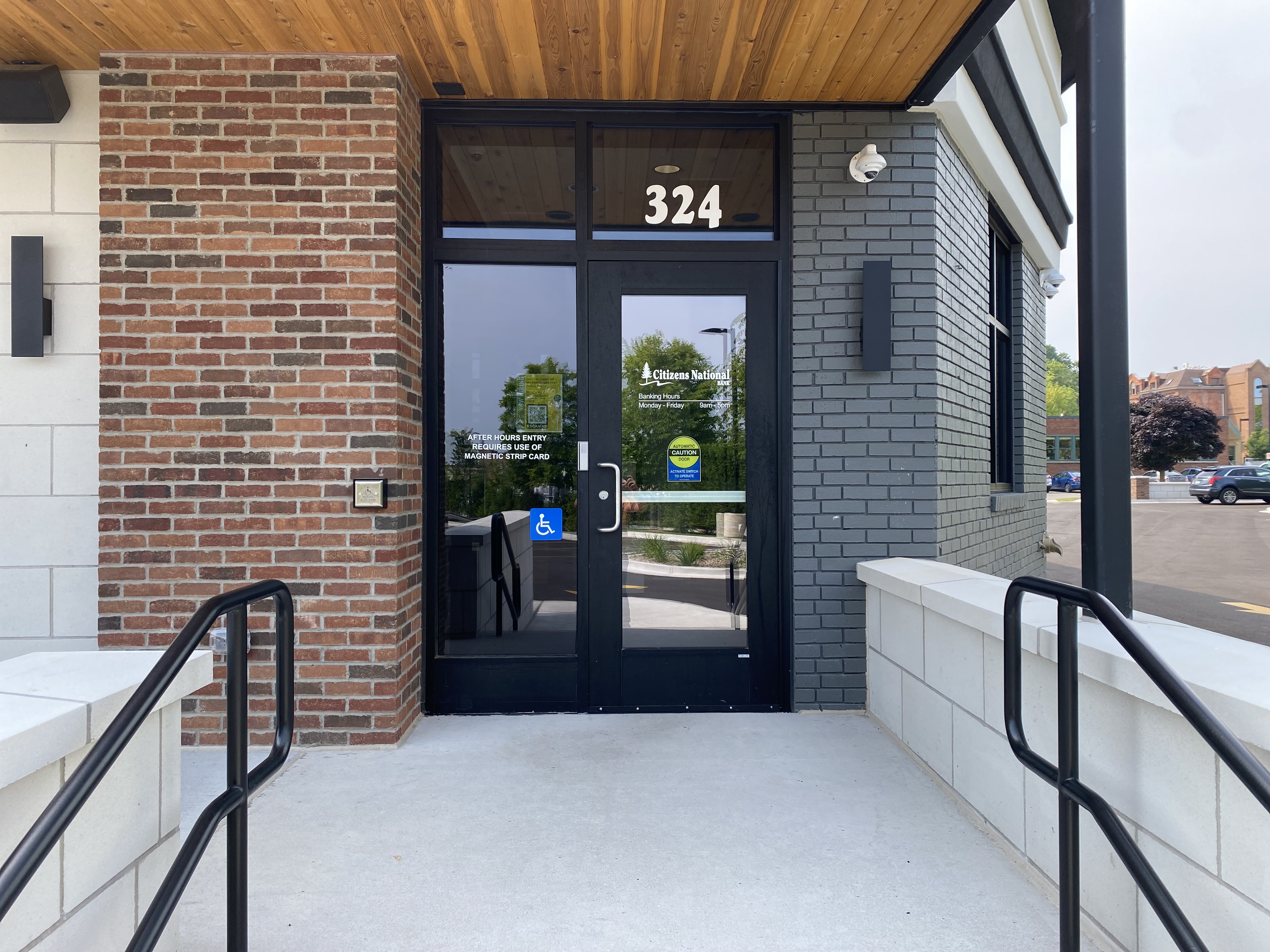 Completed commercial storefront glass project Reed City Michigan