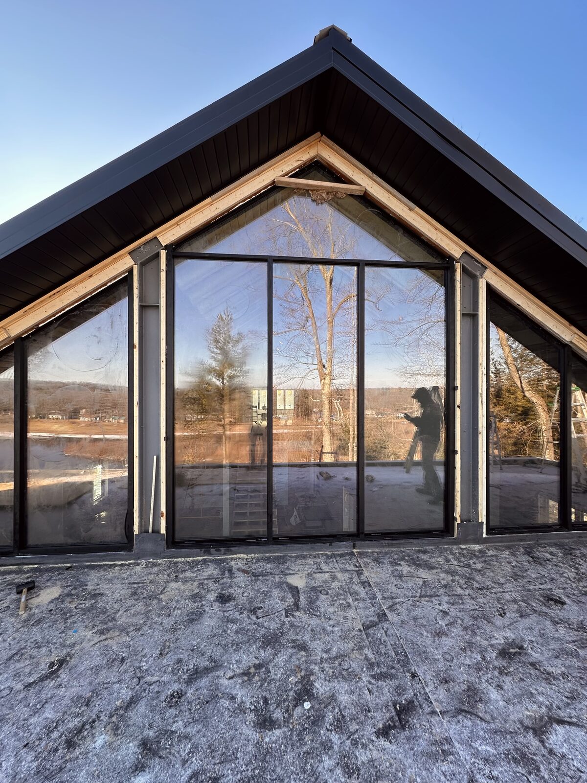Residential entry door installation by Reed City Glass West Michigan