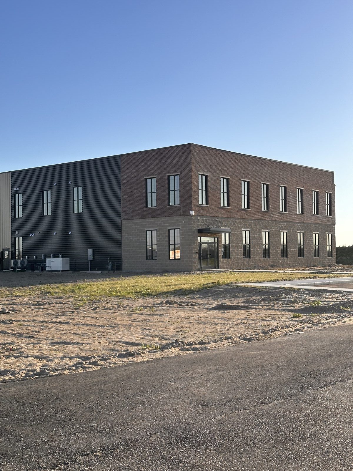 Commercial building with new window installation West Michigan