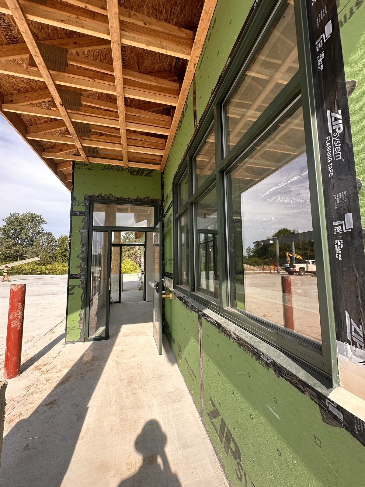 Commercial storefront glass installation — Reed City Glass West Michigan